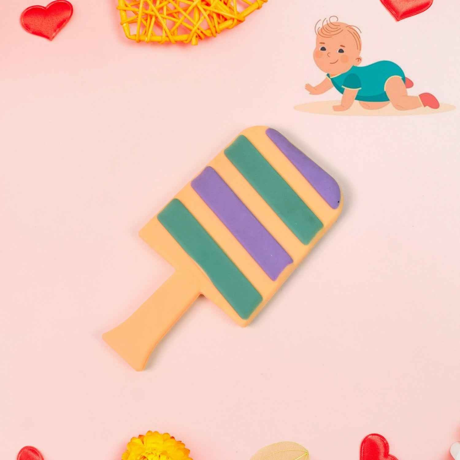 Silicone Baby Teether – Soft, BPA-Free Candy Shape | Babyova