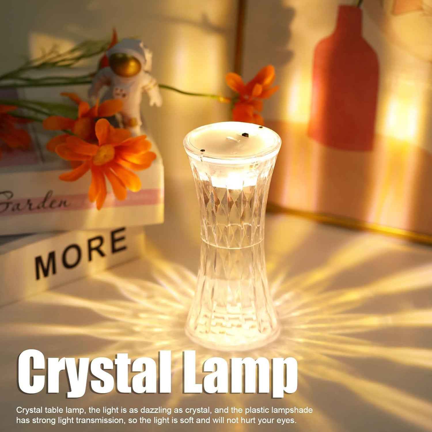 Crystal Night Light Lamp – Soft Lighting & Eye Protection | Indo Glow