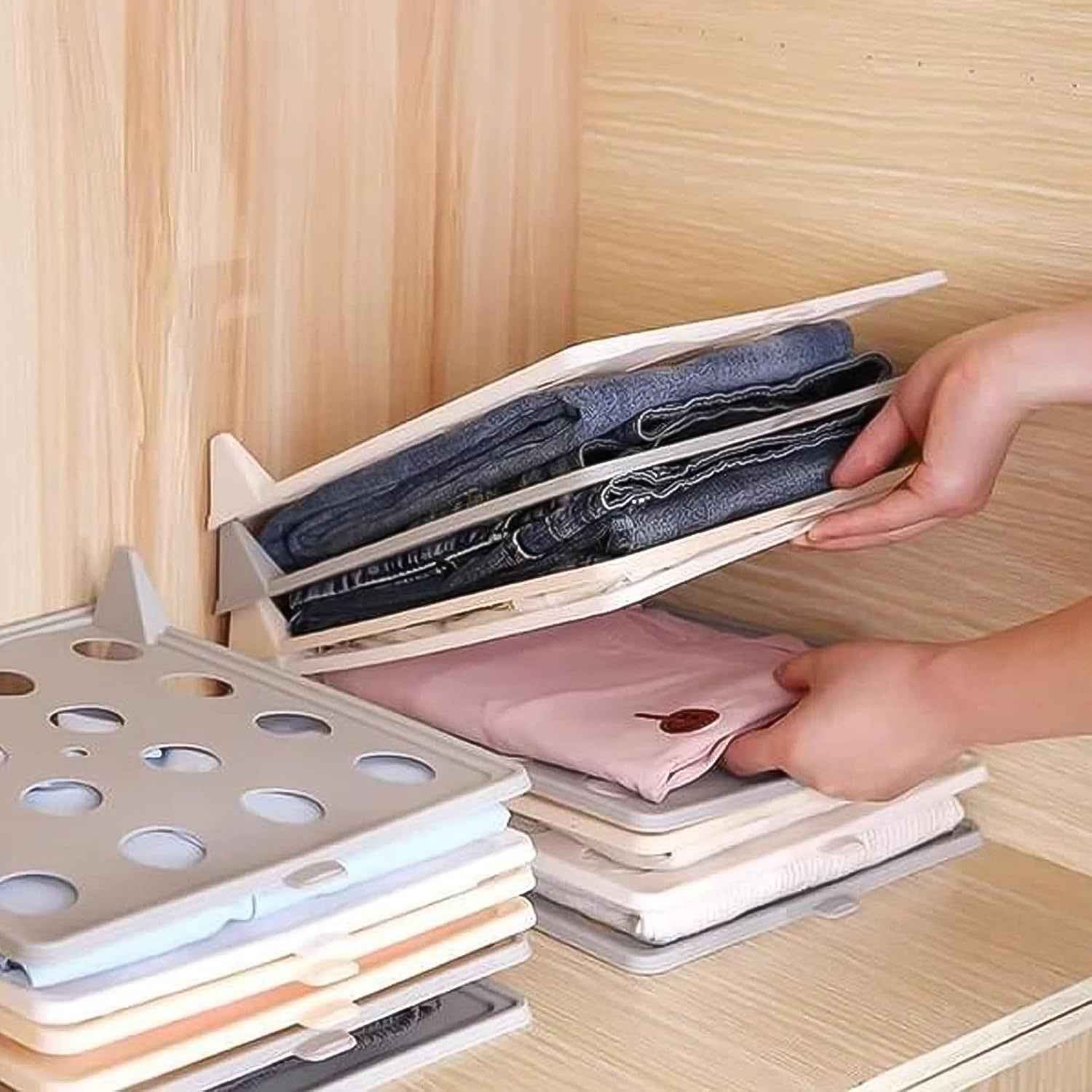 Clothes Folding Board – Stackable Shirt Organizer | Organivo