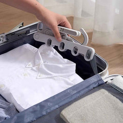 Foldable Clothes Hanger – 5-Hole Space-Saving Travel Rack | BathNova