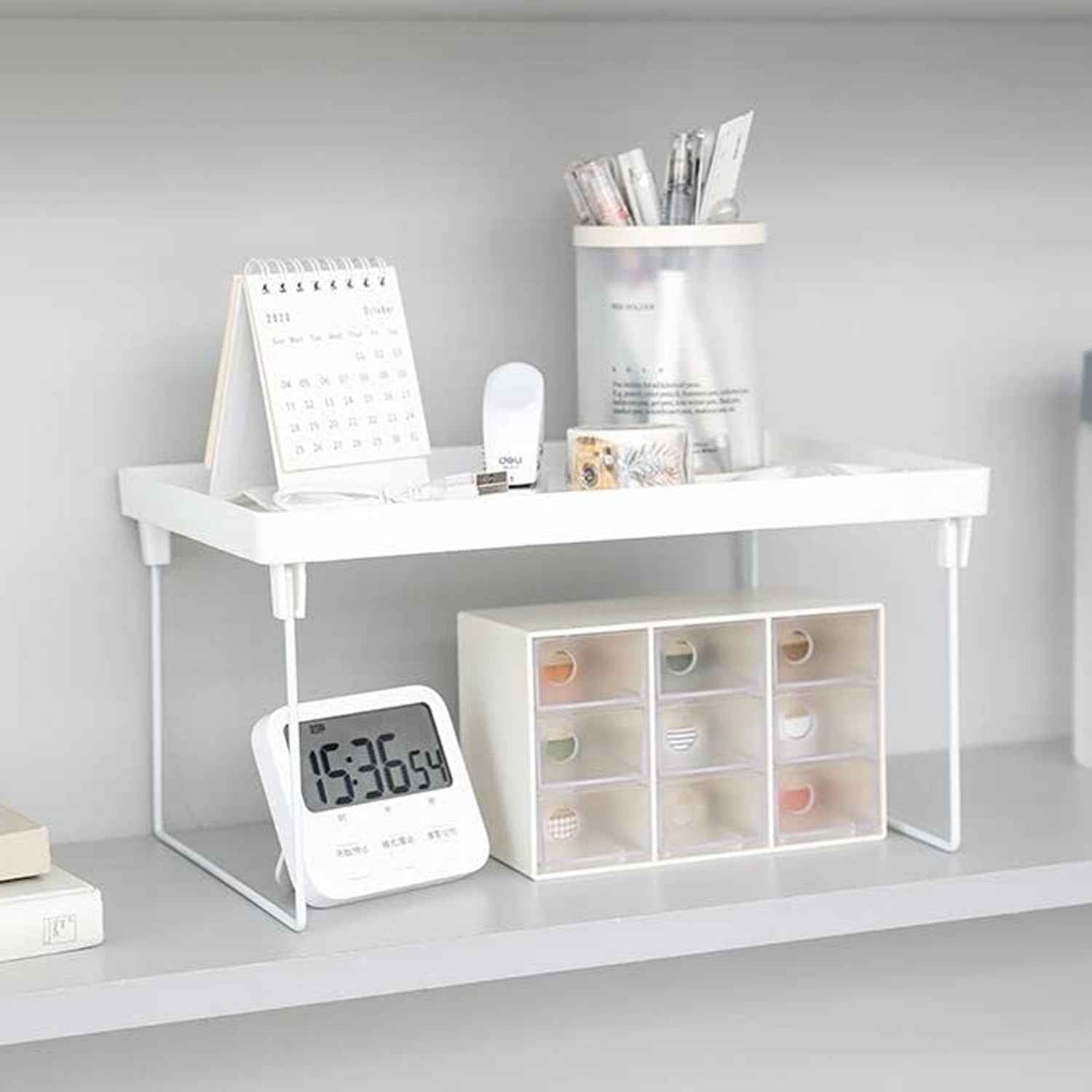 Plastic Organizer Storage Rack – Foldable & Rust-Proof Design