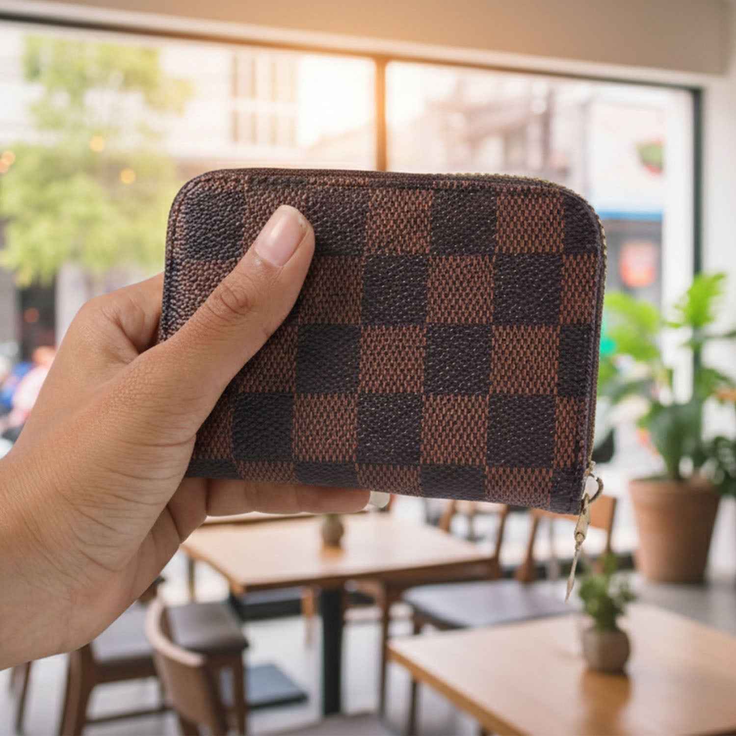 Card Holder Wallet – Compact Zip Multi-Card Organizer