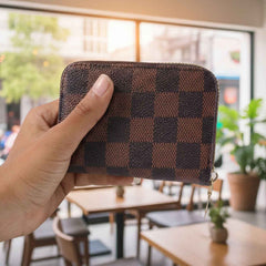 Card Holder Wallet – Compact Zip Multi-Card Organizer