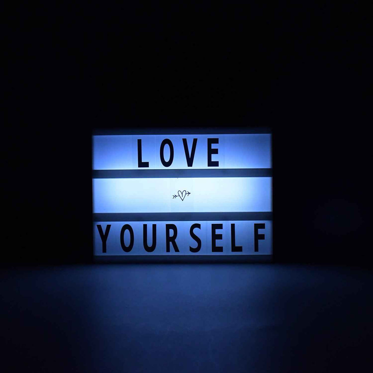 Cinematic Light Box - Mini A6 LED Message Board with Letters | Styleva