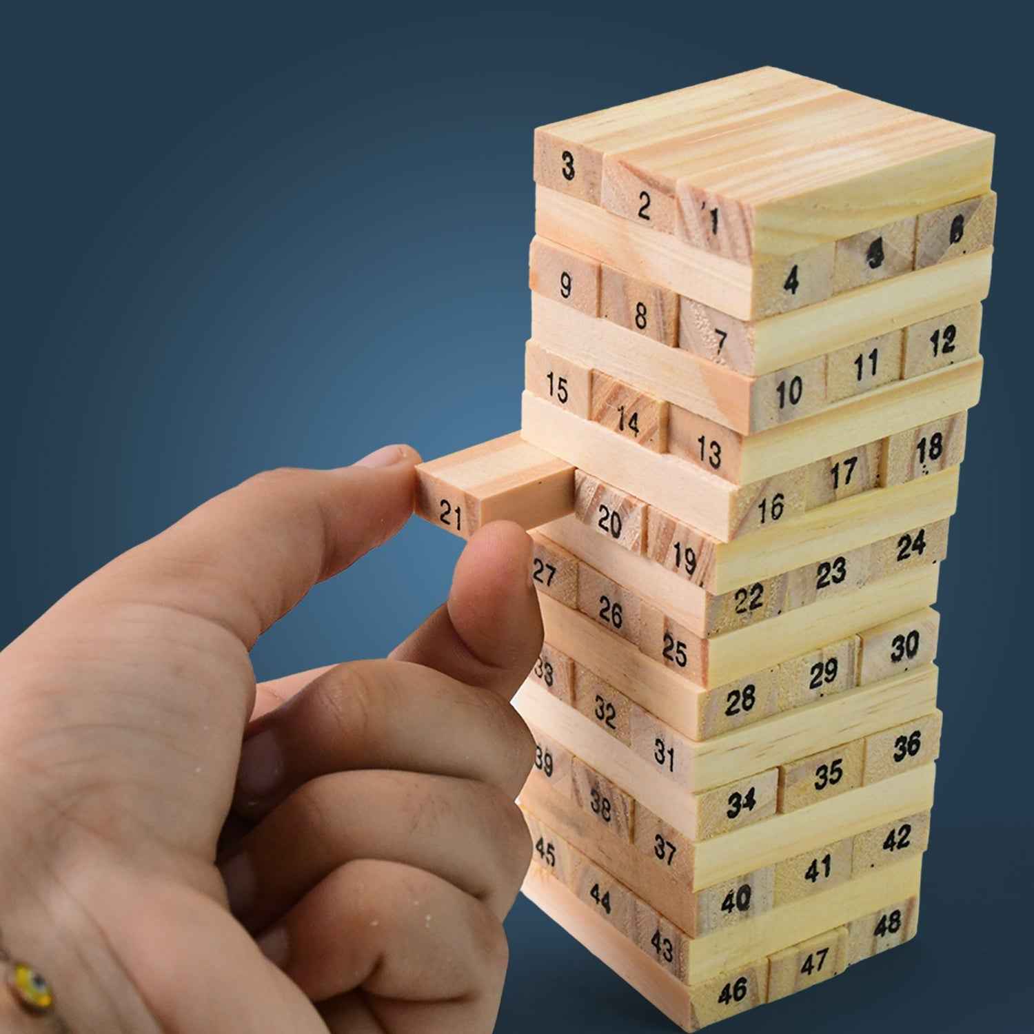 Wooden Stacking Game – Tumbling Tower Fun for Kids | BlissDolly