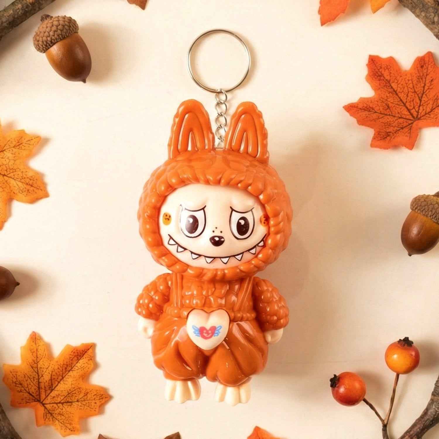 Face Changing Cartoon Keychain Toy – 3 Fun Expressions