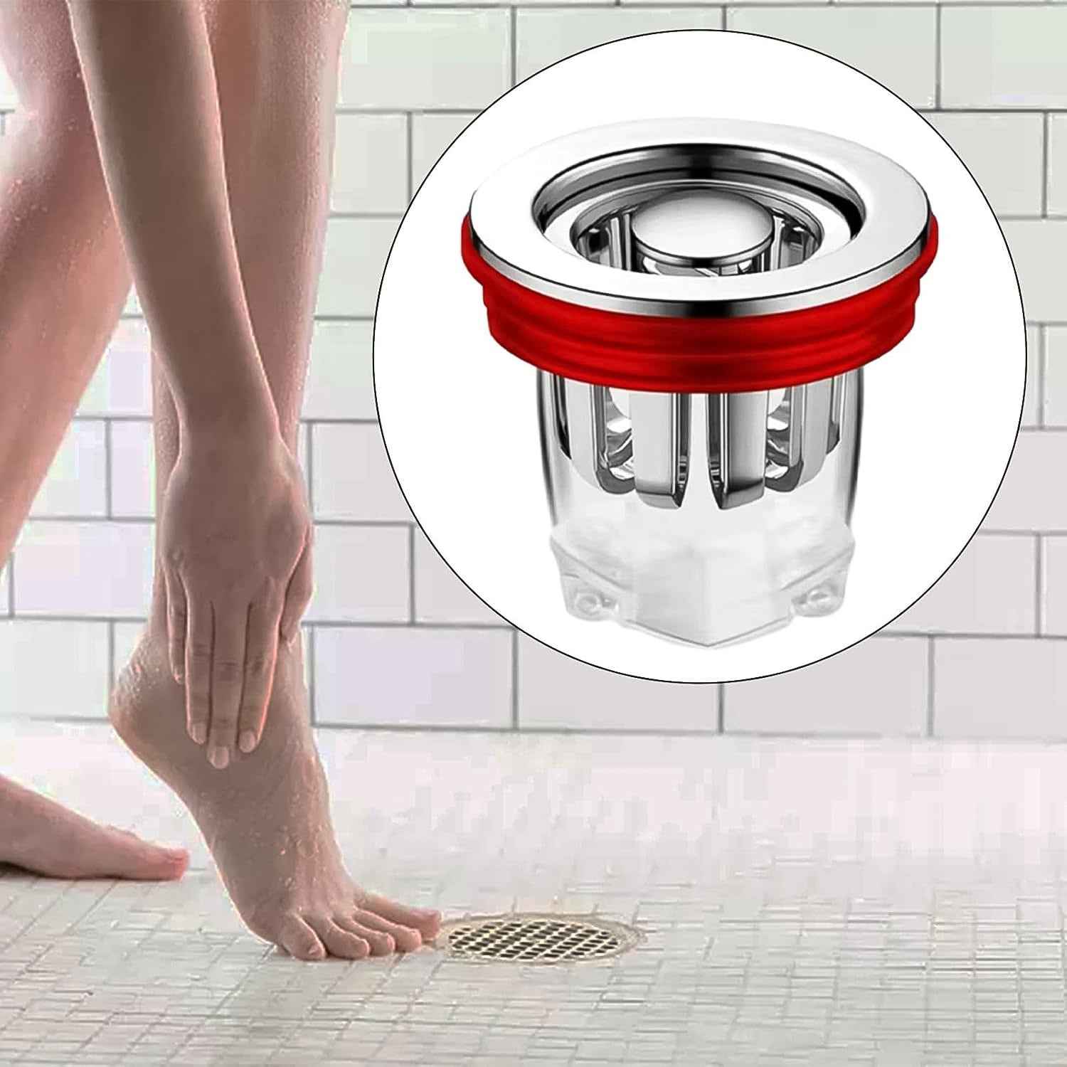 Odour Proof Floor Drain – Magnetic Valve for Fresh Bathrooms