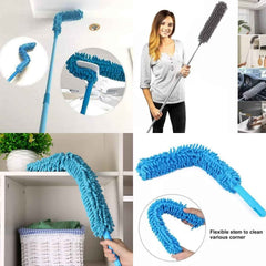 Adjustable Dust Brush – Extendable Handle, Microfiber Head | Garth