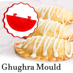 Dough Press Mould – 4 Pc Red Plastic Set | Bake & Dwell