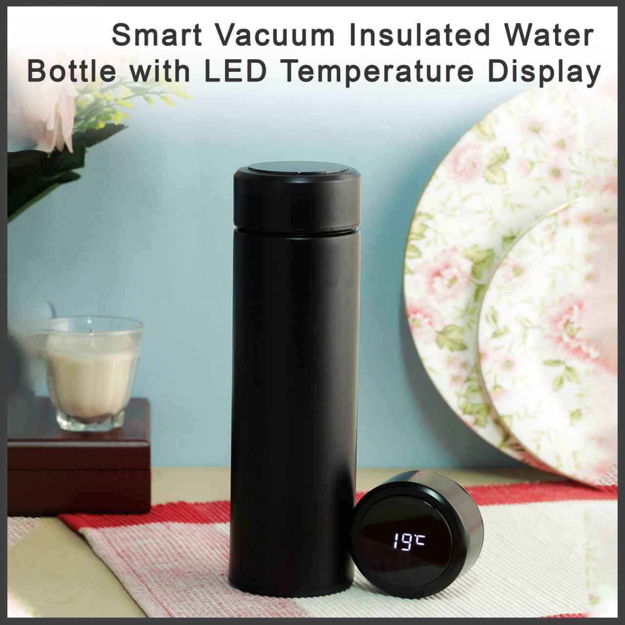 Smart Temperature Flask – Double Wall Steel Bottle | Tidy Table