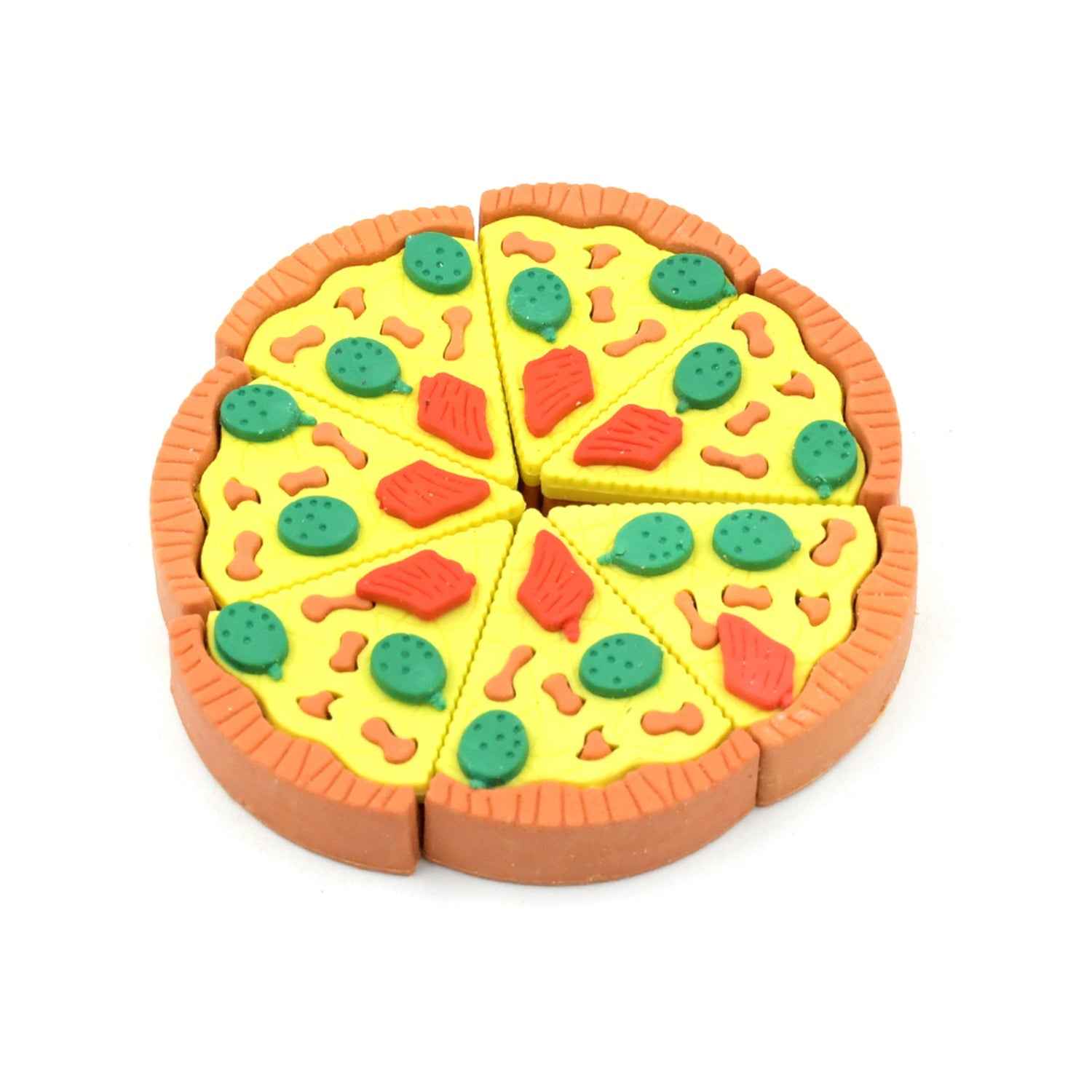 Pizza Eraser Set – Fun 3D Slices for Kids' Stationery | ScribbleJoy