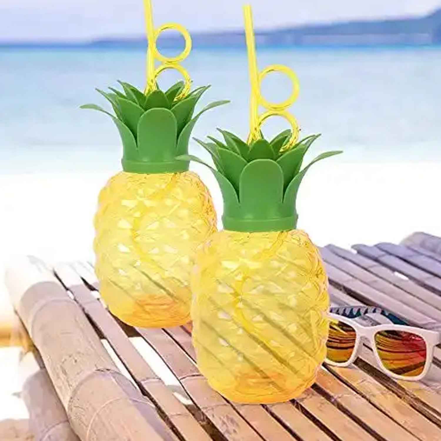 Pineapple Cup with Straw – Tropical Party Tumbler | Indo Glow