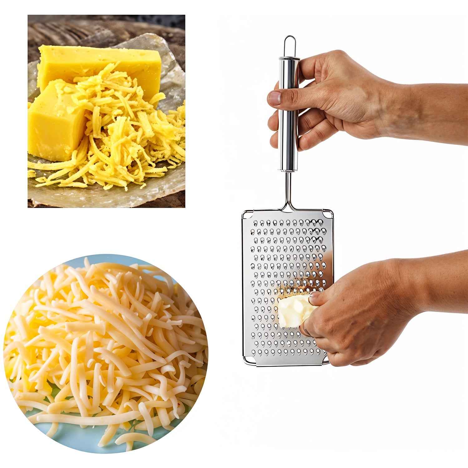 Stainless Steel Vegetable Grater – Sharp & Durable Set of 6