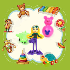 Kids' Toy Set – 12-Piece Assorted Play & Learn Pouch | Play & Move