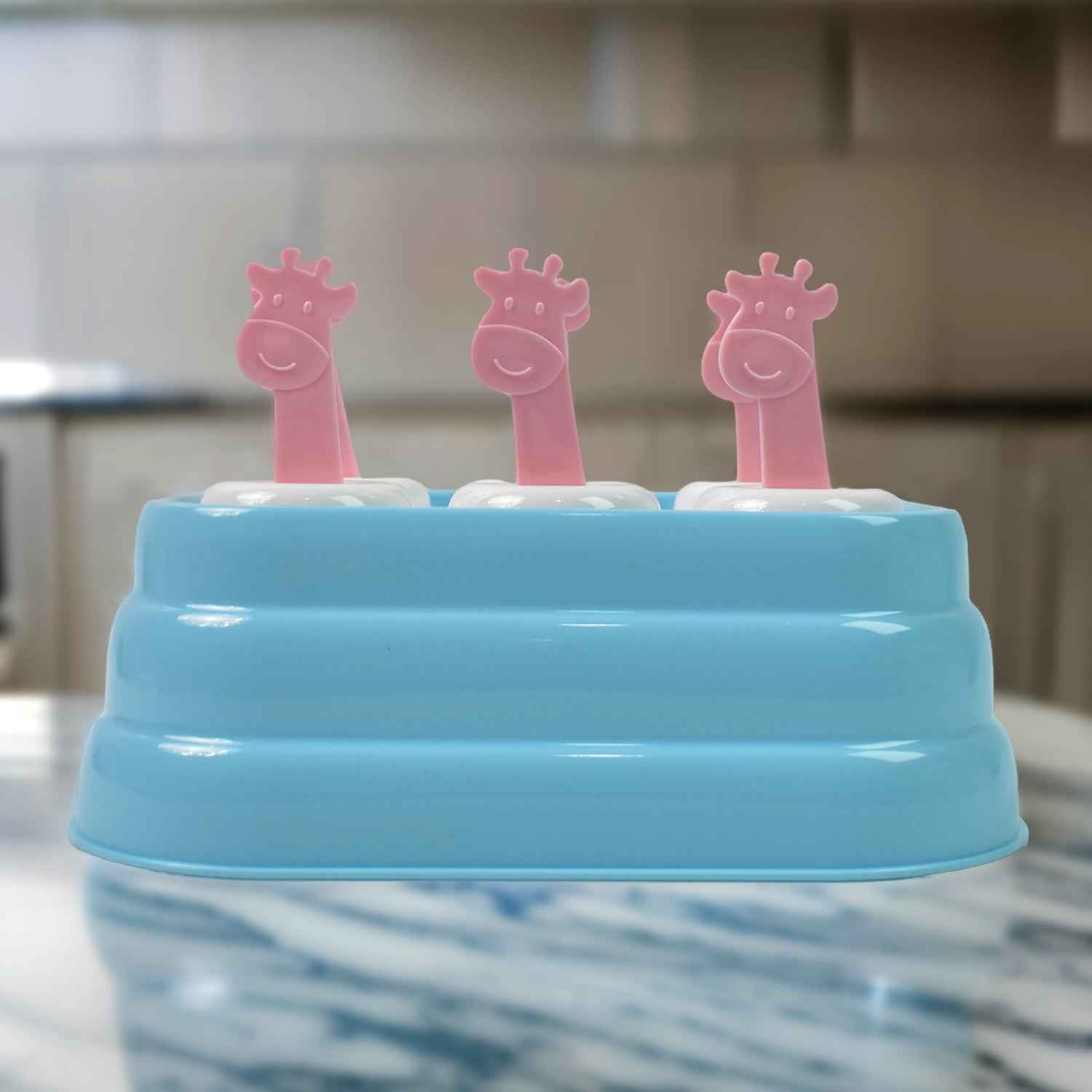 Giraffe-Shaped Ice Cube Molds – 6-Cavity Popsicle Maker | Bake & Dwell