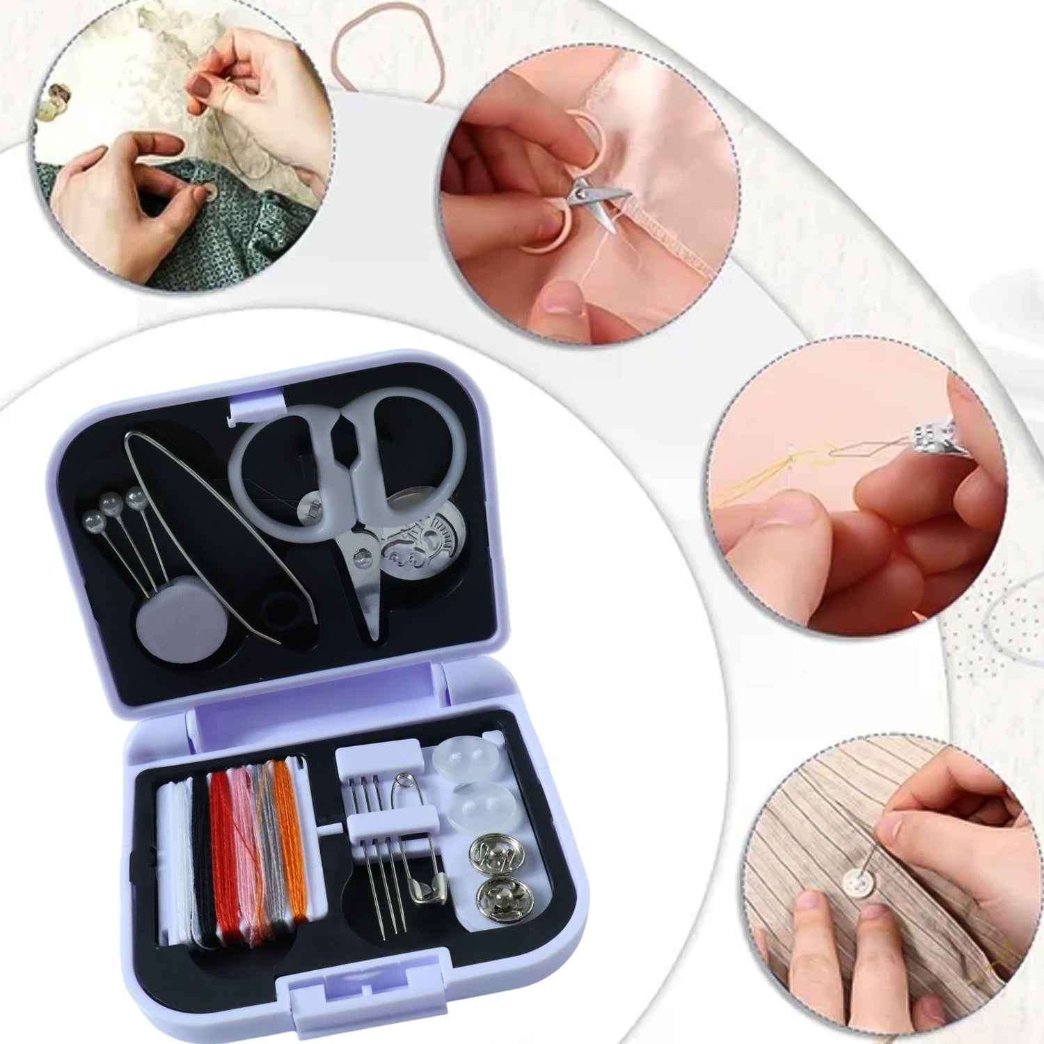 Compact Portable Sewing Kit – Travel-Friendly Emergency Repairs