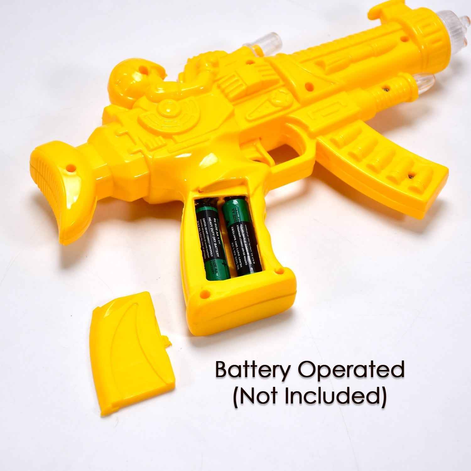 Musical Transparent Toy Gun – Rainbow Light & Gear Play | Colorful Creations