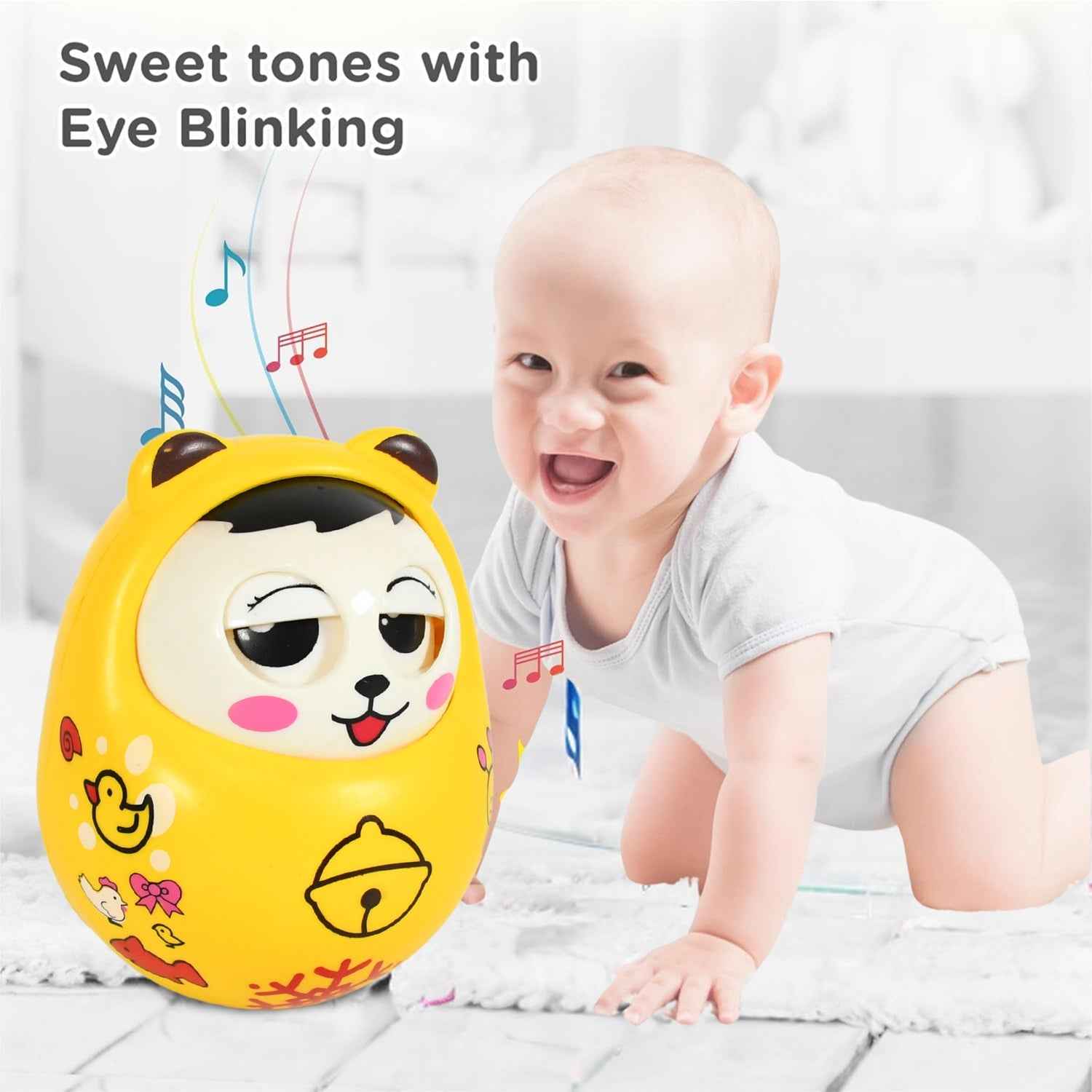 Musical Roly Poly Toy – Wobbling Doll for Babies | Aditi