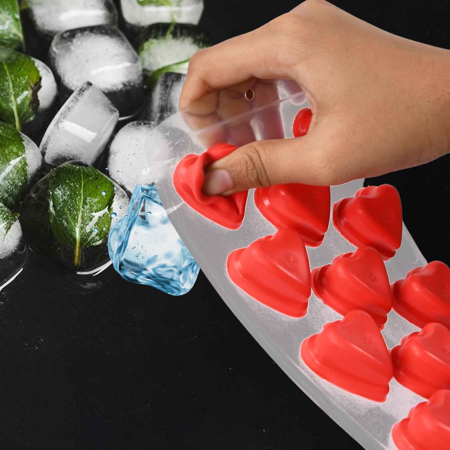 Silicone Ice Cube Tray – Multi Fruit Shapes, Flexible | Indo Glow