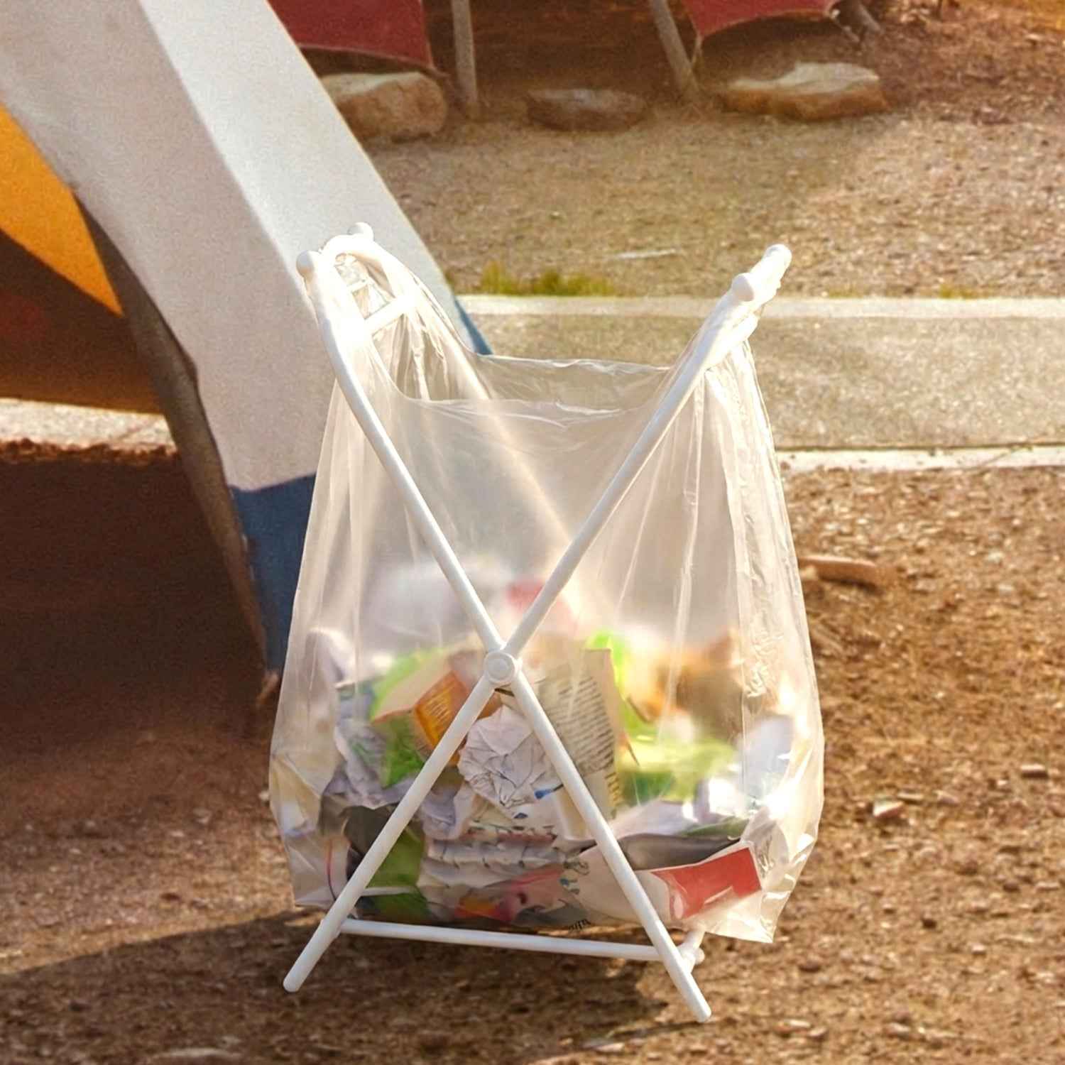 Foldable Garbage Bag Holder Stand – Portable & Space-Saving