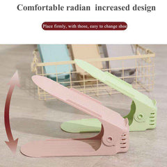 Adjustable Shoe Organizer – Folding Space Saver | Velvet Organizers