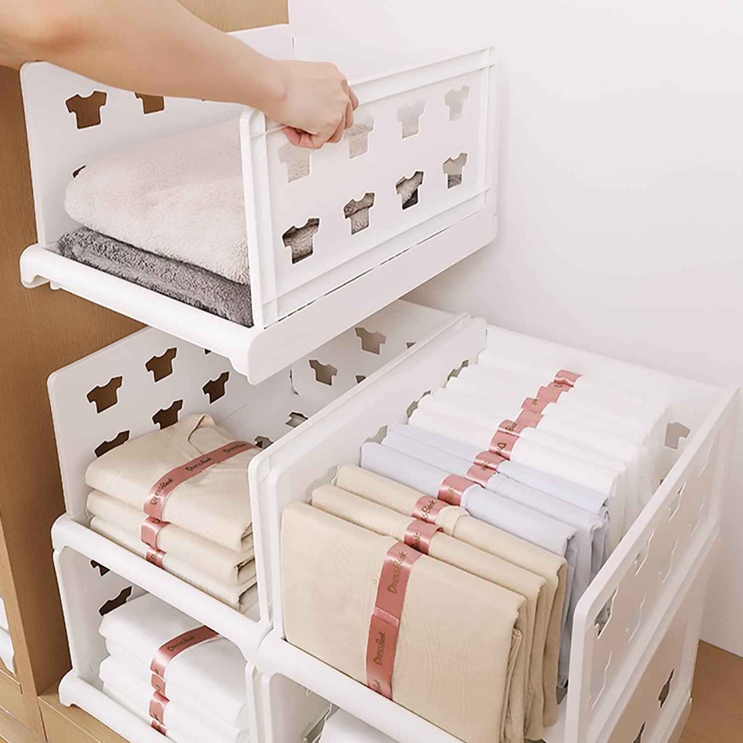 Stackable Storage Organizer – 3 Layer Foldable Utility Cart | Organivo