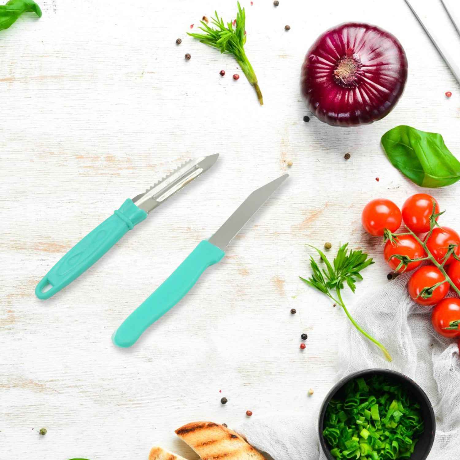 Kitchen Combo Set – Lighter, Knife & Peeler | Quickslice