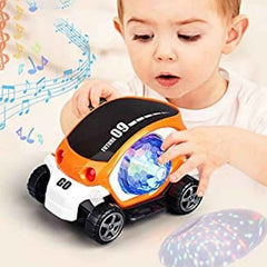 Rotating Stunt Car Toy – 360° Bump & Go Fun | Spark Tots