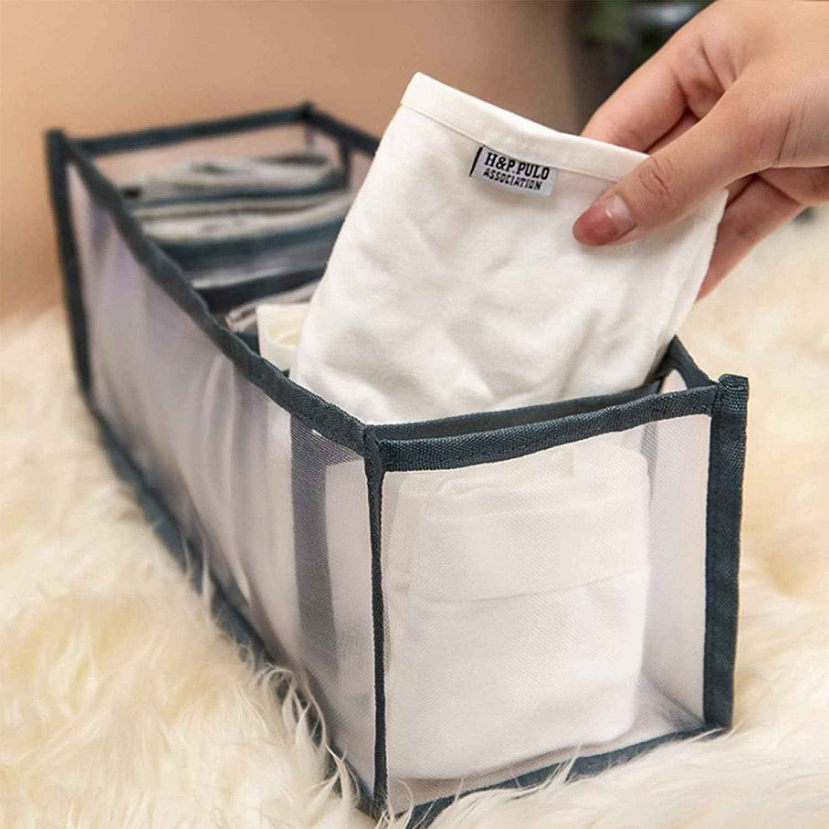 Clothes Organizer 7 Grid – Wardrobe Storage Solution | Organivo