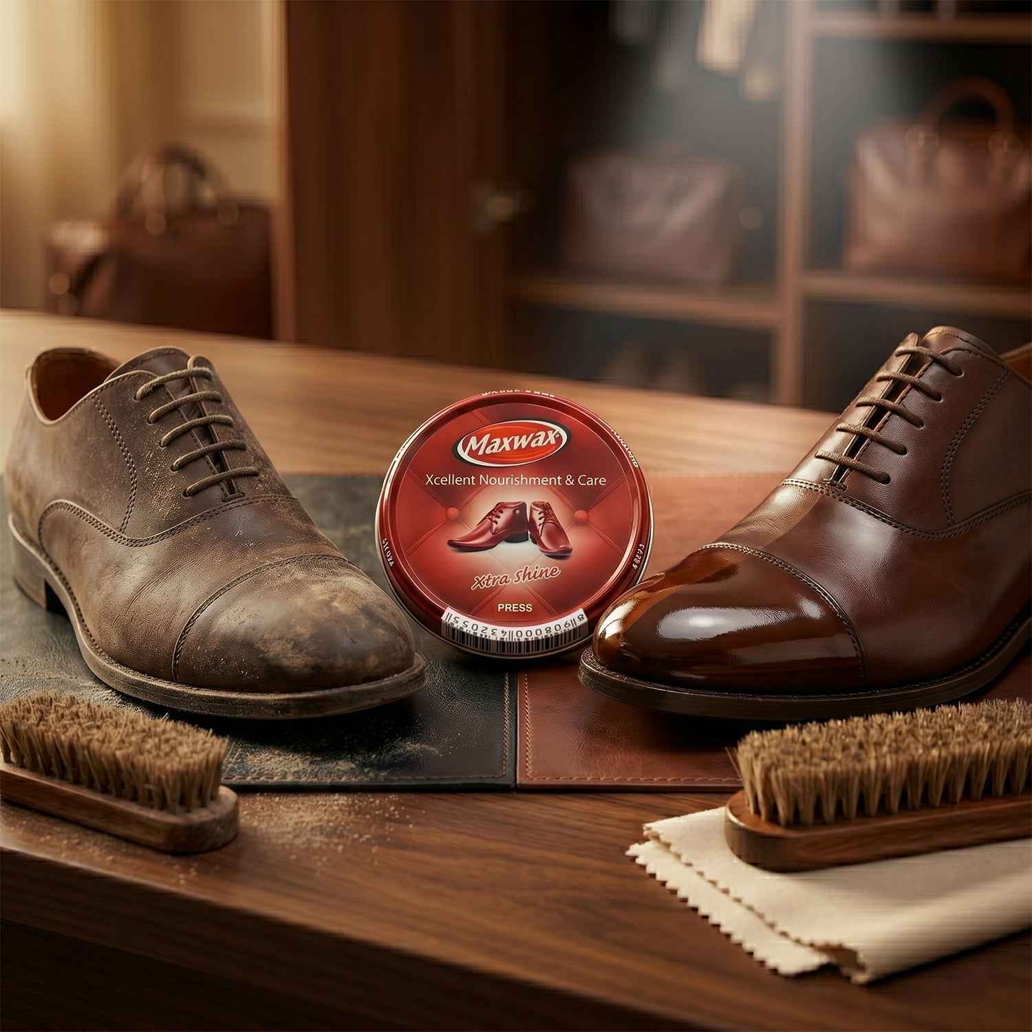Brown Shoe Polish Cream Ð Instant Shine & Nourishment for Leather