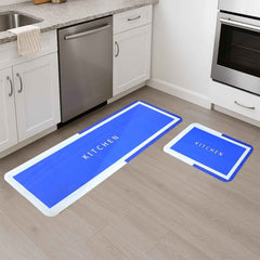 Anti-Slip Kitchen Floor Mat Set – Cushioned, Water-Resistant 2-Piece