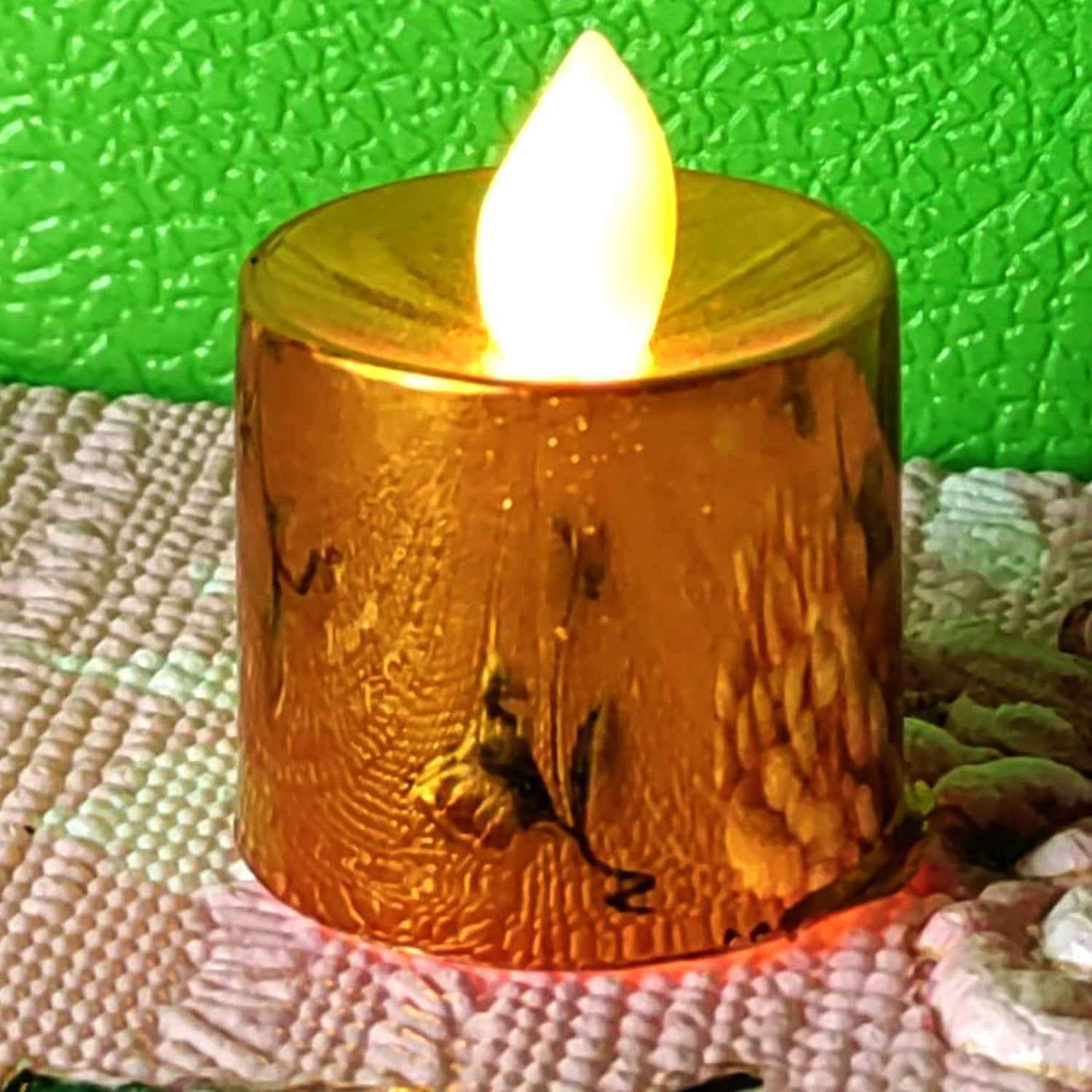 LED Diya Candles – Flameless Tea Light Set (6 Pcs) | Indo Glow