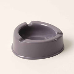 Plastic Ashtray – Durable Grey with Triple Cigarette Slots