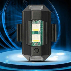 Compact RGB LED strobe light providing enhanced safety for motorcycle riders.
