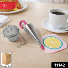 Tea & Coffee Accessories Set – 3 in 1 Combo for Daily Use