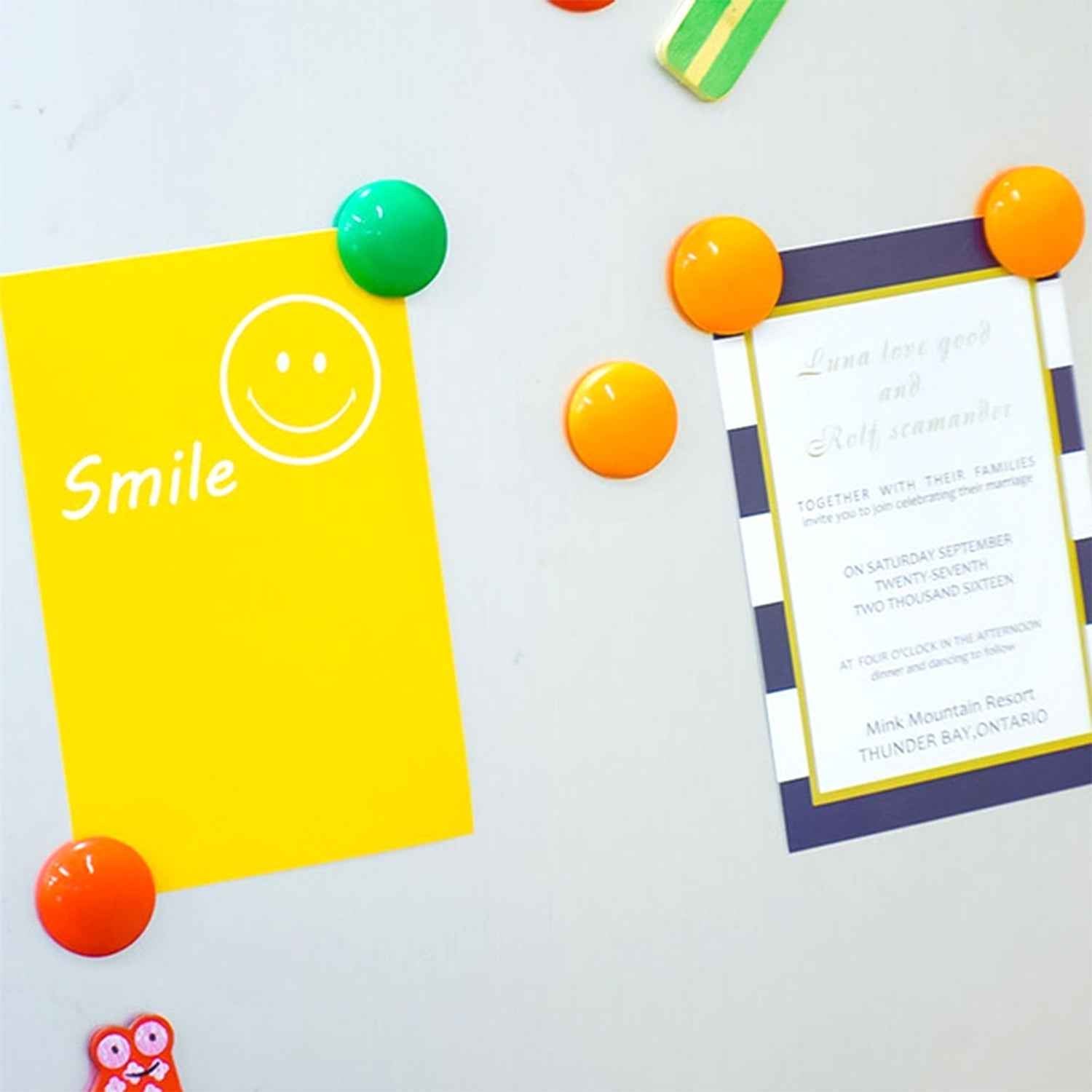 Whiteboard Magnetic Pins – 2cm Colourful Plastic | Deskura