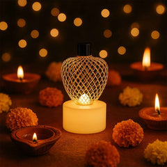 Apple Shape LED Tealight Candles – Flameless Decorative Set of 12