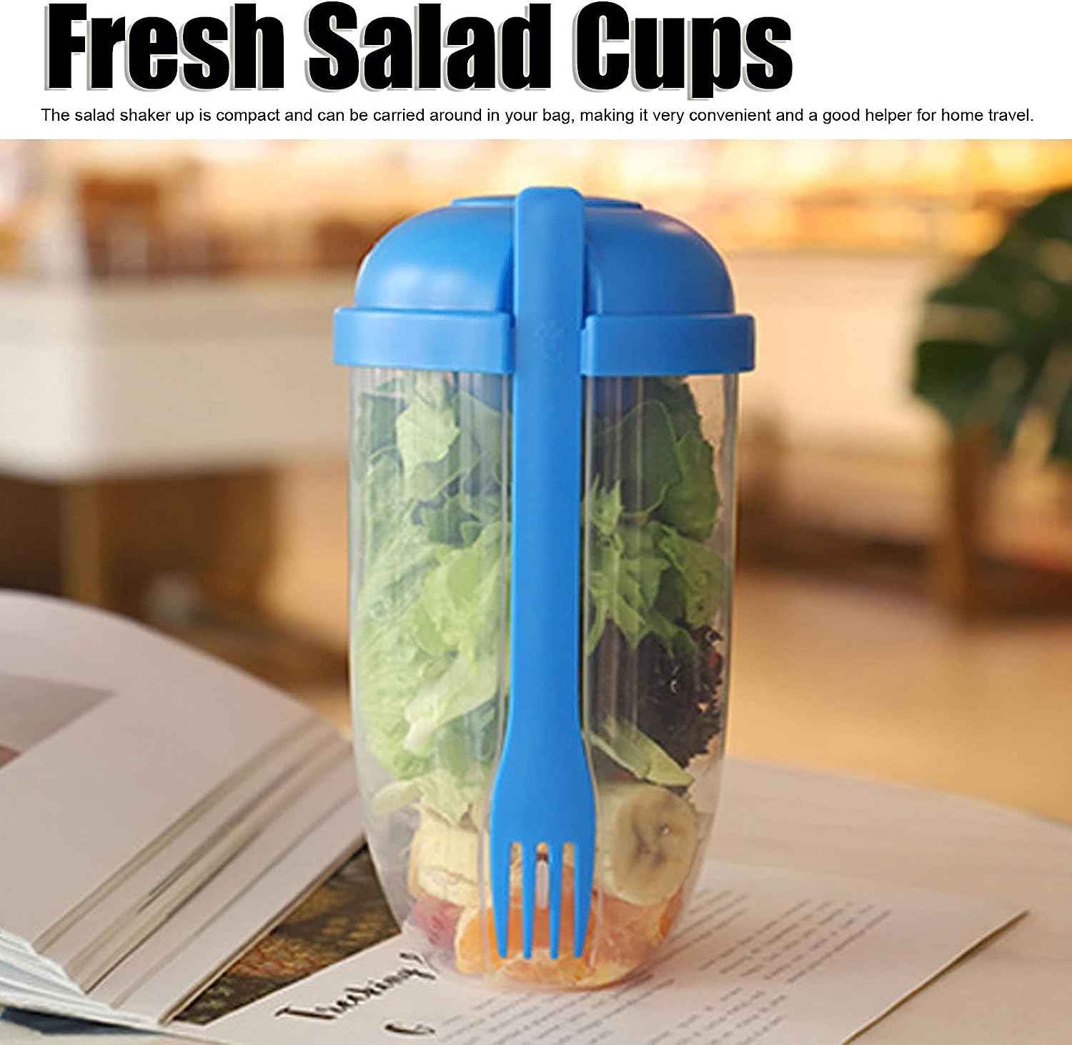 Fruit and Vegetable Salad Cups Ð Easy to Clean and Portable for Travel