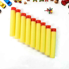 Kids playing with safe and reusable foam blaster darts.