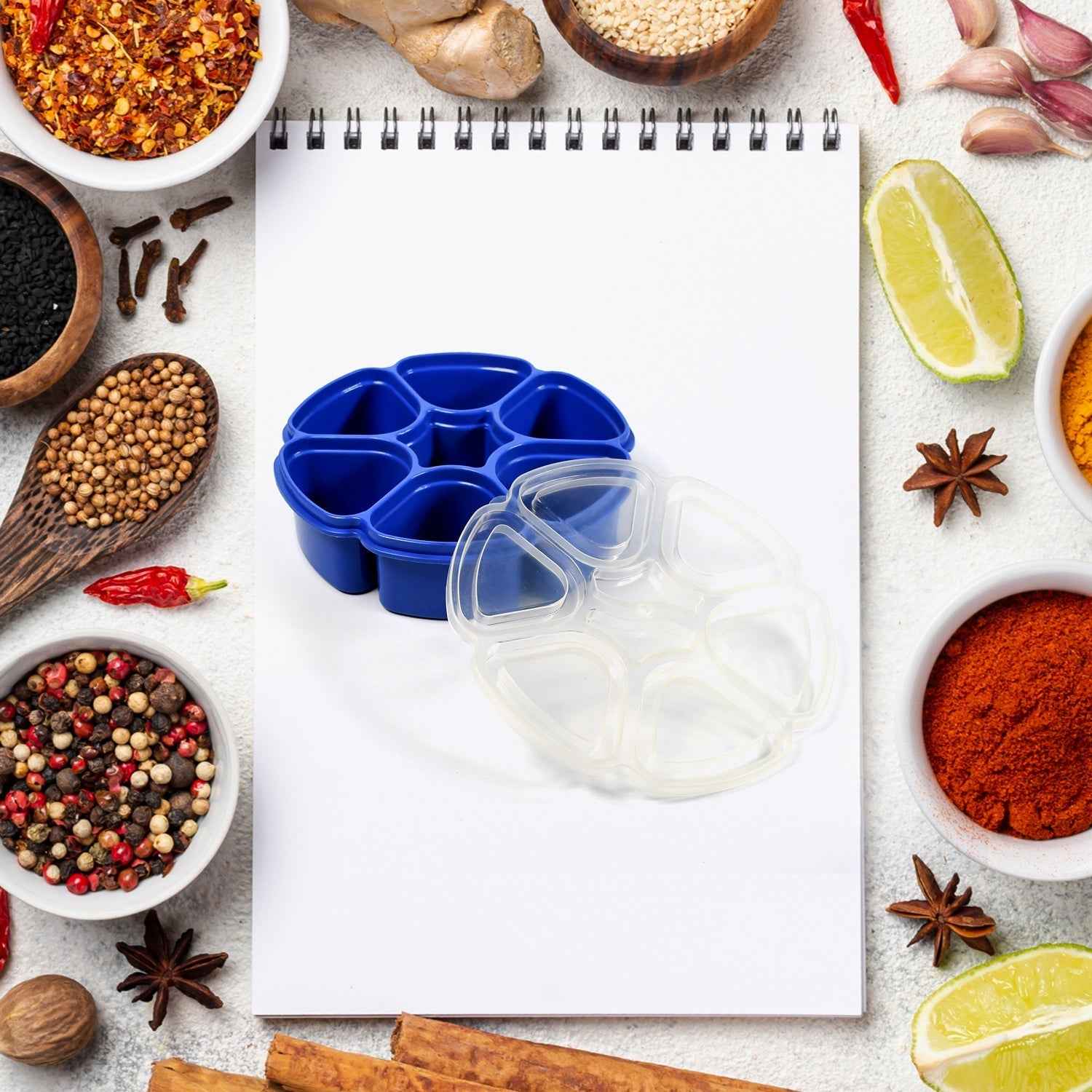 Masala Box – 7-Section Airtight Spice Container | Tidy Table