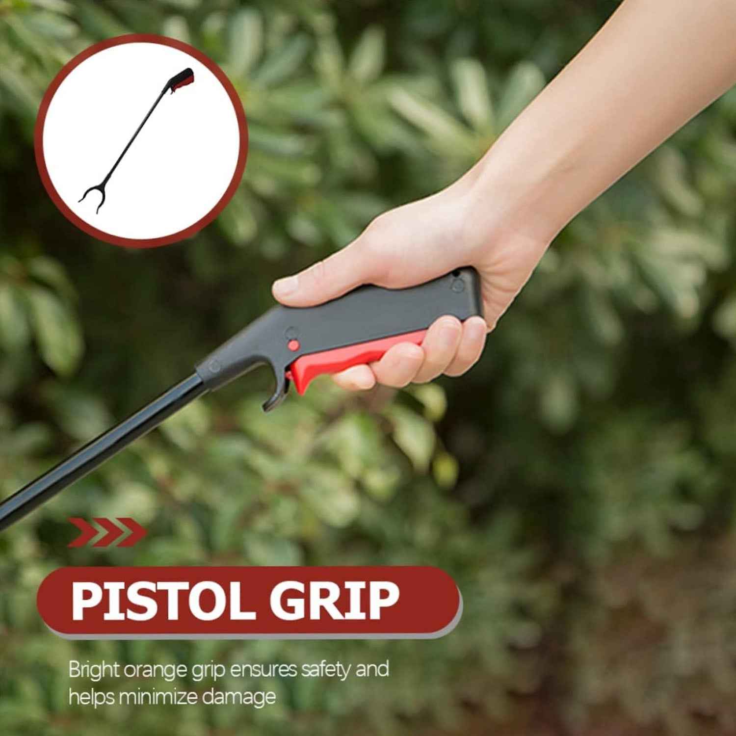 Trash Picker Tool – Extra Long with Rotating Grip | Velvet Wipe