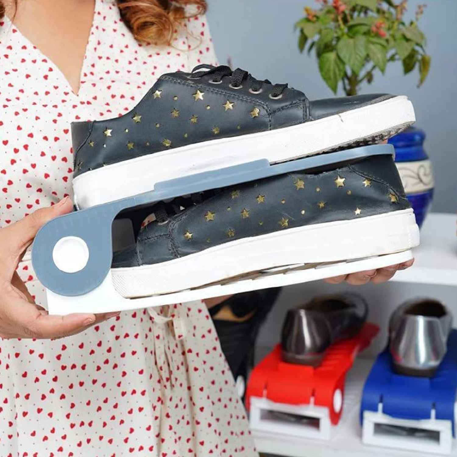 Adjustable Shoe Organizer – Space Saver Rack for Home | Organivo