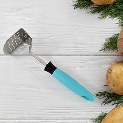 Stainless Steel Potato Masher – Ergonomic Heavy-Duty L-Handle