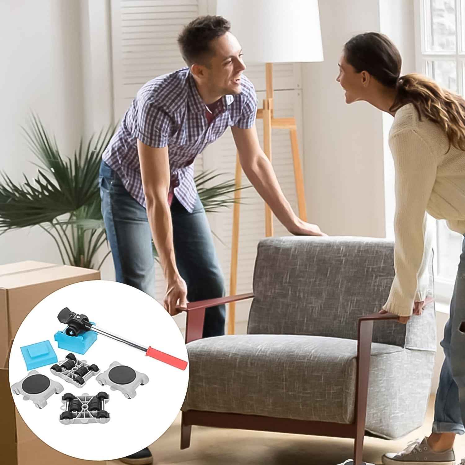 Furniture Lifter Tool Set – Heavy Duty Movers Kit | BoltForce
