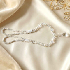 Crystal Beaded Curtain Tieback – Elegant No-Drill Window Accessory