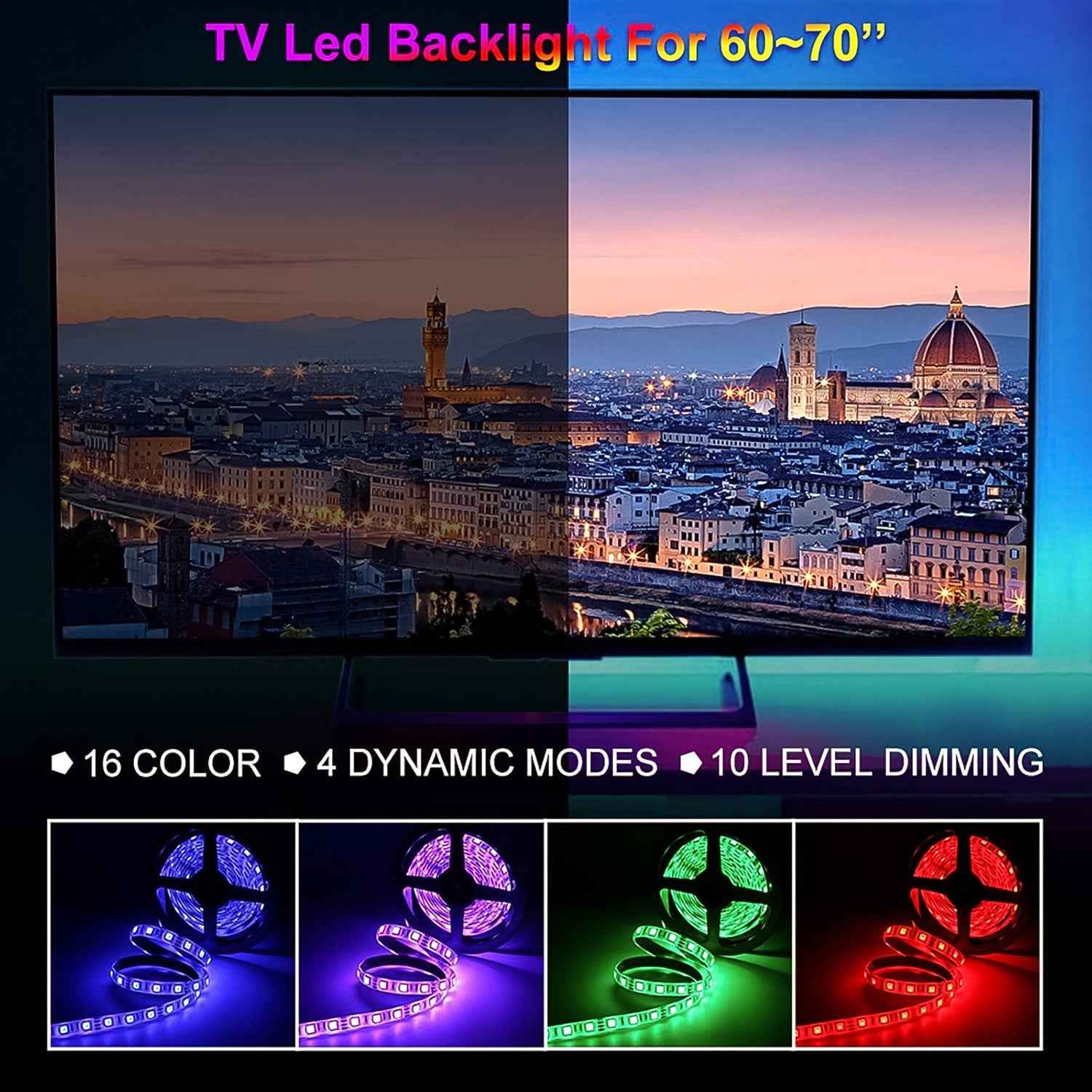 RGB LED Strip Lights – 3M Multi-Colour USB with Remote | Indo Glow