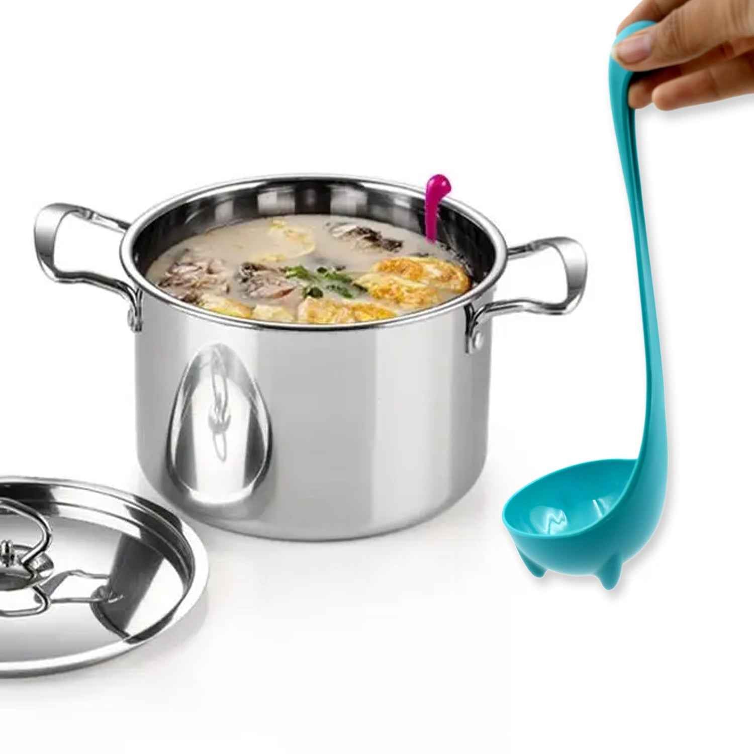 Silicone Soup Spoon – Multifunctional Strainer & Ladle | Quickslice
