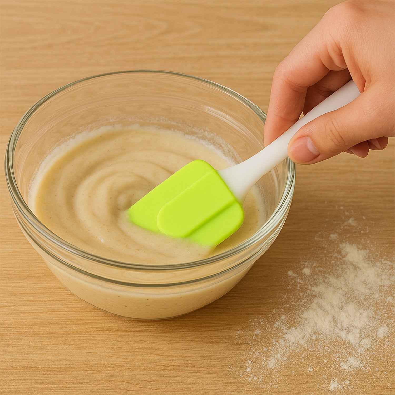 Silicone Cooking Spatula – Heat Resistant & Food Grade, 18 cm