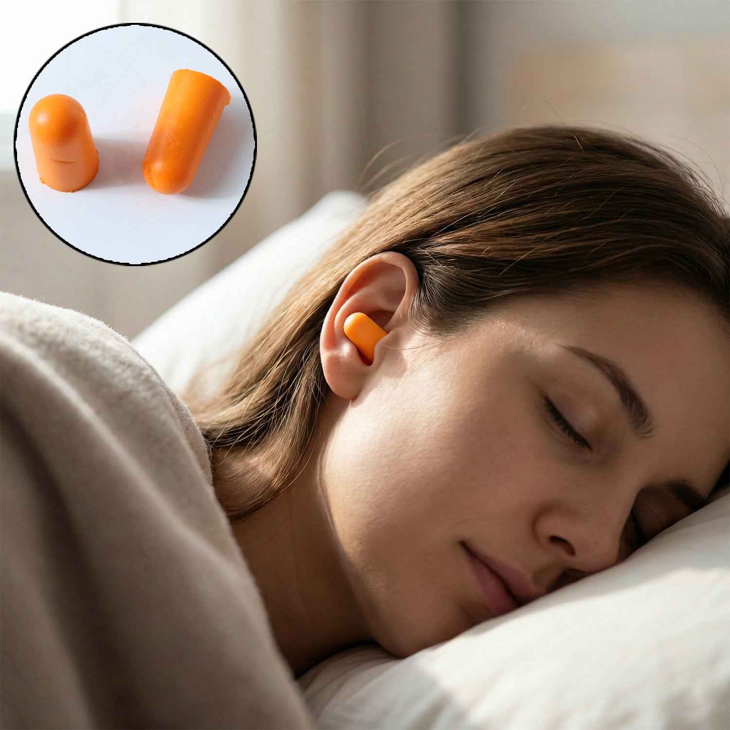 Noise Reduction Ear Plugs – Soft Foam, Comfortable Fit (4 Pair)