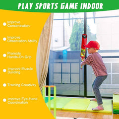 Kids Cricket Bat Set – Plastic Fun for Boys & Girls |